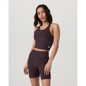 Vuori Elevation Racerback Tank Top - M Raisin Heather